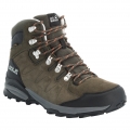 Jack Wolfskin Buty trekkingowe Refugio Mid Texapore (skóra zamszowa, wodoodporne) khaki brązowy/szary phantom męskie